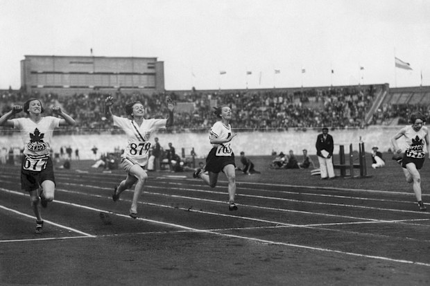 Women were permitted on the Olympic track for the first time in 1928. 