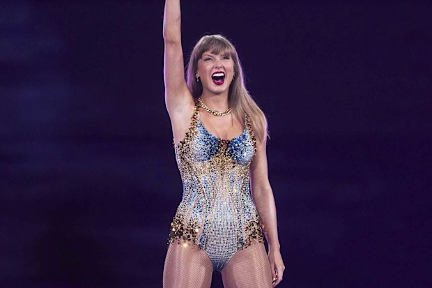 Taylor Swift performs during "The Eras Tour" on Dec. 6, 2024, in Vancouver, British Columbia. 