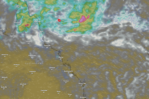 Weather in Queensland - tropical low
