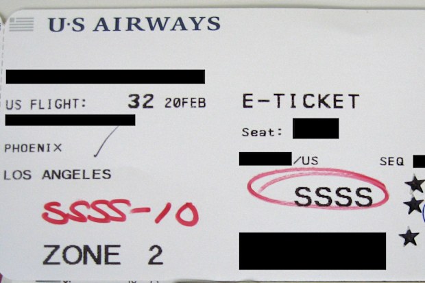Boarding pass SSSS