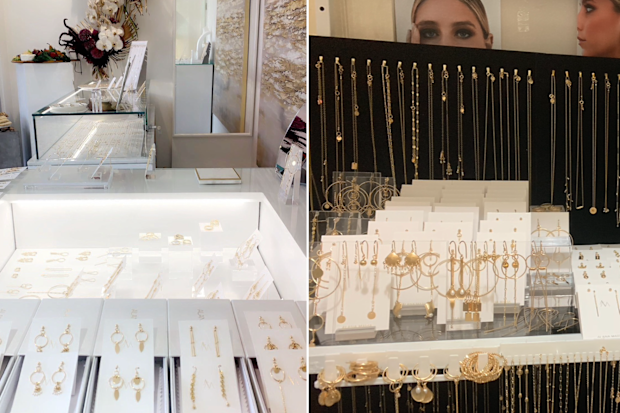 Inside the first Alana Maria Jewellery store.