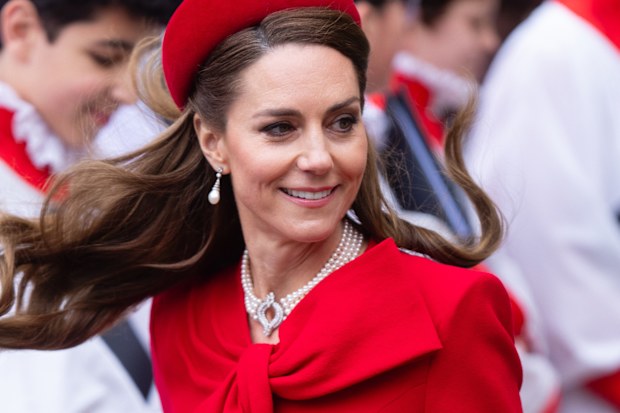 LONDON, ENGLAND - MARCH 10: Catherine, Princess of Wales attends the celebrations for Commonwealth Day at Westminster Abbey on March 10, 2025 in London, England.  (Photo by Samir Hussein/WireImage)