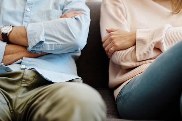 The woman was furious after her husband chastised her for how she handled the situation. 