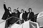 The Beatles leave Sydney airport for New Zealand, 21 June 1964.  