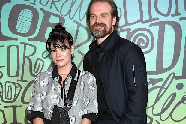 Lily Allen and David Harbour.