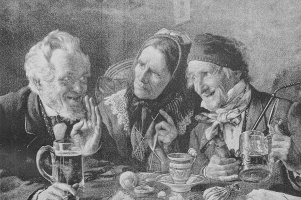 Antique famous painting from the 19th century: Secret by Goldman