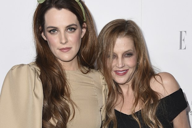 Riley Keough, left, and her mother Lisa Marie Presley arrive at the 24th annual ELLE Women in Hollywood Awards on Oct. 16, 2017