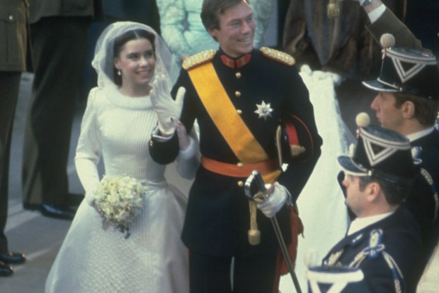 Grand Duchess Maria Teresa and Grand Duke Henri of Luxemburg married. 