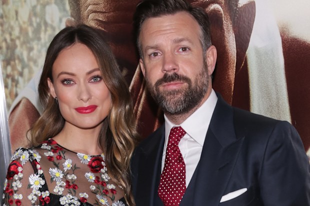 Olivia Wilde and actor Jason Sudeikis attend the "Race" New York screening held at Landmark's Sunshine Cinema on February 17, 2016 in New York City.