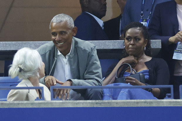 Barack Obama and his wife Michelle Obama 