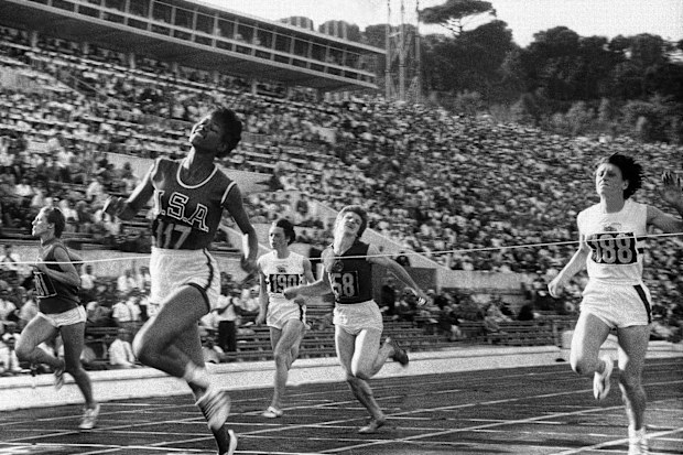 During the 1960s, hemlines became noticeably shorter for female athletes (and temporarily, for male athletes, too).