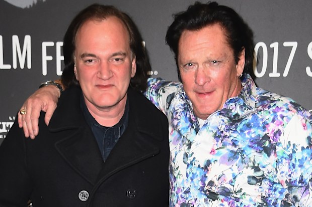 Quentin Tarantino and Michael Madsen at the Reservoir Dogs 25th Anniversary Screening during the 2017 Sundance Film Festival at Eccles Center Theatre on January 27, 2017 in Park City, Utah.
