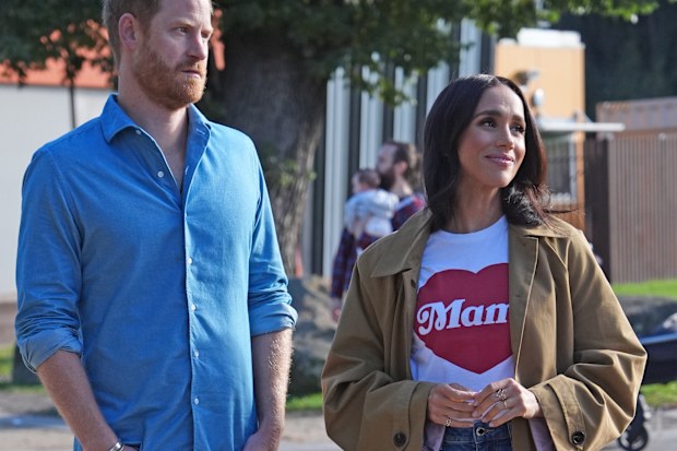The Duke and Duchess of Sussex, Prince Harry and Meghan Markle take part in the Scar Tree Walk on day three of the royal trip on April 16, 2026 in Melbourne, Australia. 