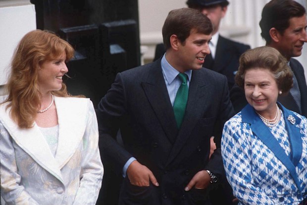 Sarah Ferguson and the Queen in 1986
