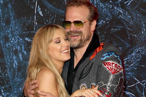 Millie Bobby Brown and David Harbour attend Netflix's "Stranger Things" Season 4 Premiere, 2022