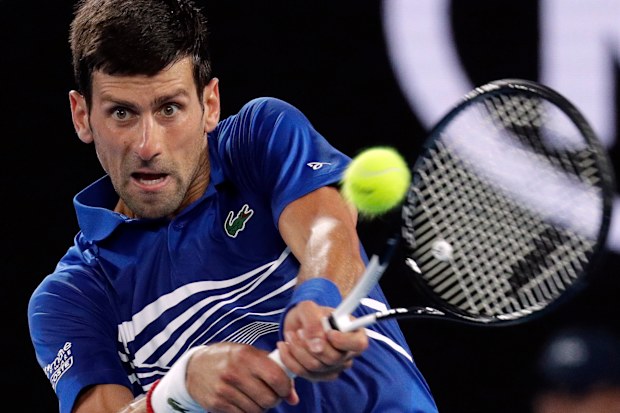 Australian Open Day 12 Semi Final Novak Djokovic Lucas Pouille