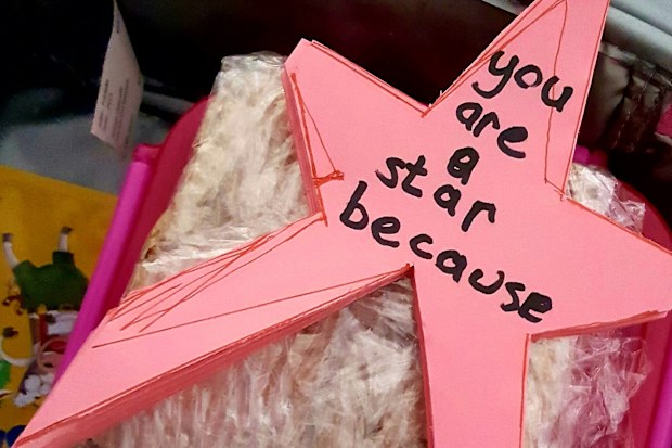 One of the notes Michael Ray left in his daughter's school lunchbox.