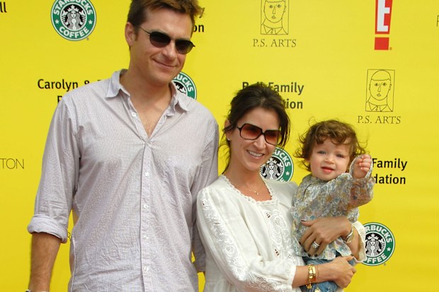 Jason Bateman and wife Amanda Anka with daughter Francesca in 2007.