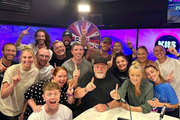 Kyle Sandilands and Jackie 'O' Henderson and their team