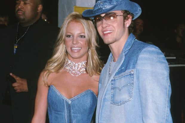 Britney Spears and Justin Timberlake at the 28th Annual American Music Awards in 2001.