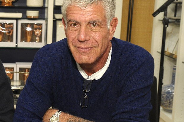 Anthony Bourdain attends Hey New York: Meet Anthony Bourdain + Eric Ripert book signing event at Williams-Sonoma Columbus Circle on December 2, 2016 in New York City.