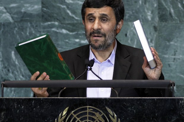 Mahmoud Ahmadinejad, President of Iran in 2010.