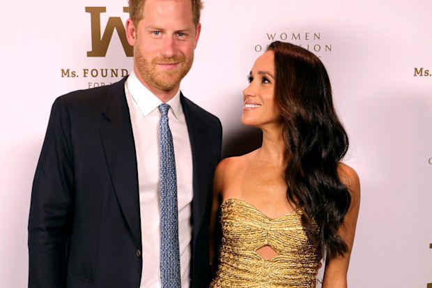 NEW YORK, NEW YORK - MAY 16: Prince Harry, Duke of Sussex and Meghan, The Duchess of Sussex attend the Ms. Foundation Women of Vision Awards: Celebrating Generations of Progress & Power at Ziegfeld Ballroom on May 16, 2023 in New York City. (Photo by Kevin Mazur/Getty Images Ms. Foundation for Women)