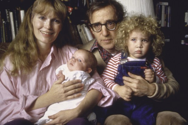 Actress Mia Farrow, Woody Allen, son Satchel, daughter Dylan