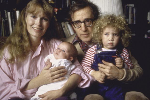 Actress Mia Farrow, Woody Allen, son Satchel, daughter Dylan