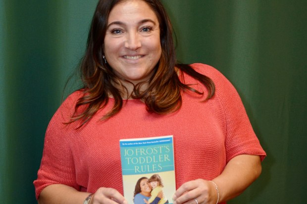 Supernanny Jo Frost with one of the books she penned.