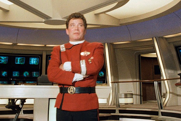 William Shatner dressed as Capt. James T. Kirk in "Star Trek V: The Final Frontier."