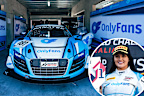 Renee Gracie and her Audi R8 GT3.