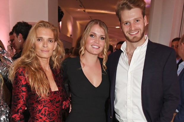 Lady Kitty Spencer, Victoria Aitken and Louis Spencer in 2017