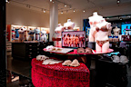 Victoria's Secret apparel is displayed for sale at a Victoria's Secret department store in June 2023 in Austin, Texas. Shares of Victoria's Secret fell Wednesday after the lingerie company took down its US website.