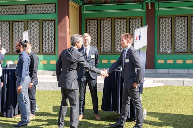 Prince Frederik and Aussie in Denmark Stewart Mullin