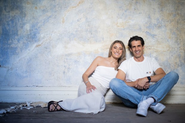 Andy Lee and Rebecca Harding in their new home. February 10, 2022