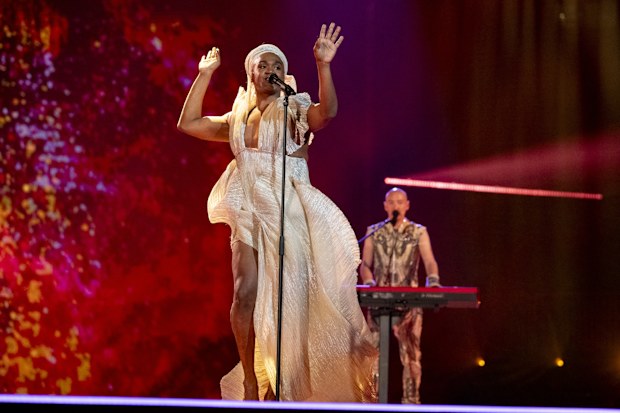 Electric Fields rehearsing One Milkali (One Blood) for Australia at the First Rehearsal of the First Semi-Final at Malmö Arena Eurovision 2024