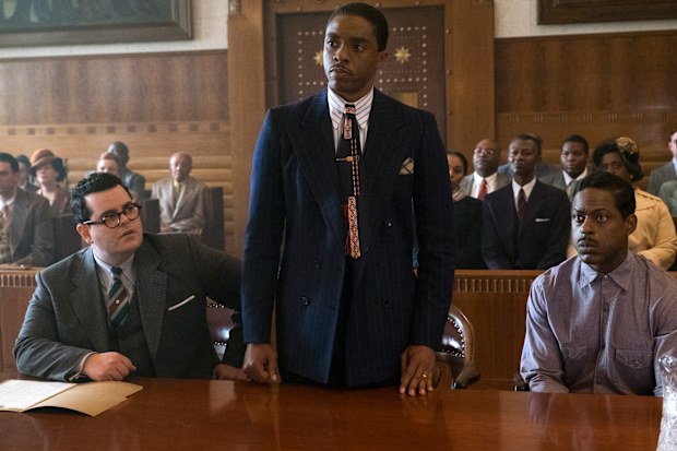 Josh Gad, Chadwick Boseman, Sterling K. Brown in Marshall