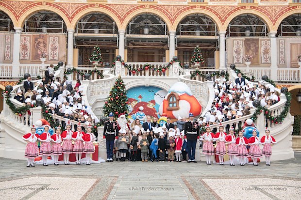 Monaco royal family Christmas Party