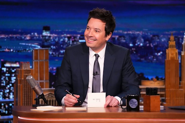 Host Jimmy Fallon during the Tonight Show on Friday, April 23, 2021 