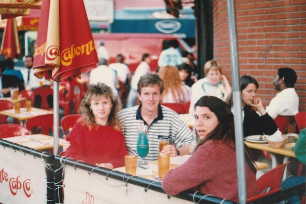 Here's Karen, Tony and Mary Beth pictured in New York City in 1988, a year after they met in the Bahamas.