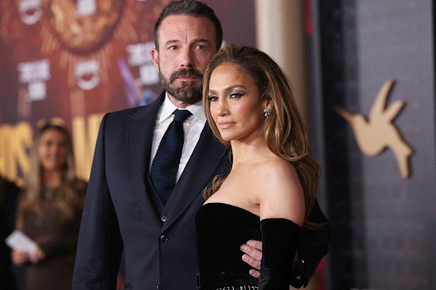 Ben Affleck and Jennifer Lopez attend a premiere for the film "This Is Me... Now: A Love Story" in Los Angeles in February. **This image is for use with this specific article only** 