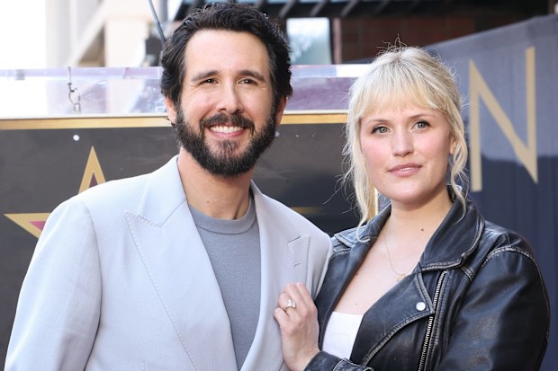 Josh Groban and Natalie McQueen at the ceremony honoring Josh Groban with a star on the Hollywood Walk of Fame held on May 06, 2026 in Los Angeles, California. 
