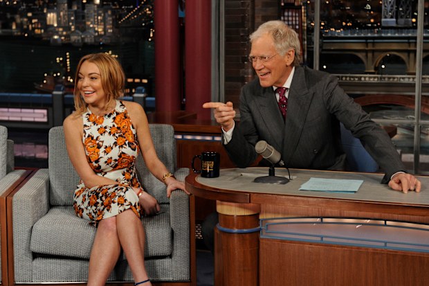 Linsday Lohan, David Letterman