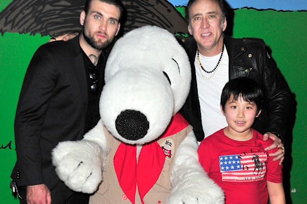 Nicolas Cage and sons Weston and Kal-El in 2015.
