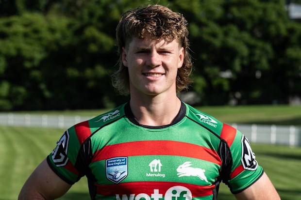 Johannes Logan, South Sydney formasını giyerken.