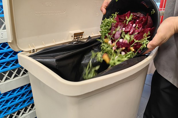 Food going in the bin
