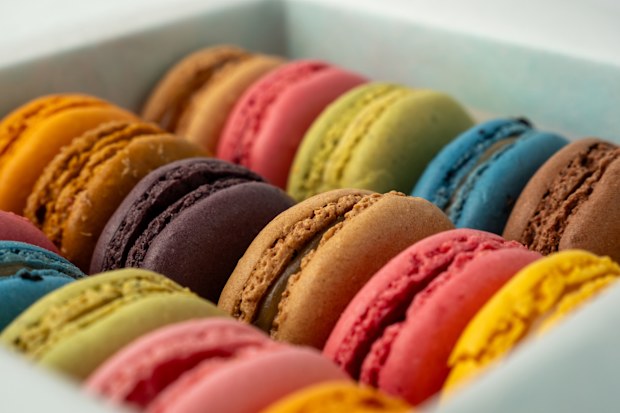 Macaroons stock photo