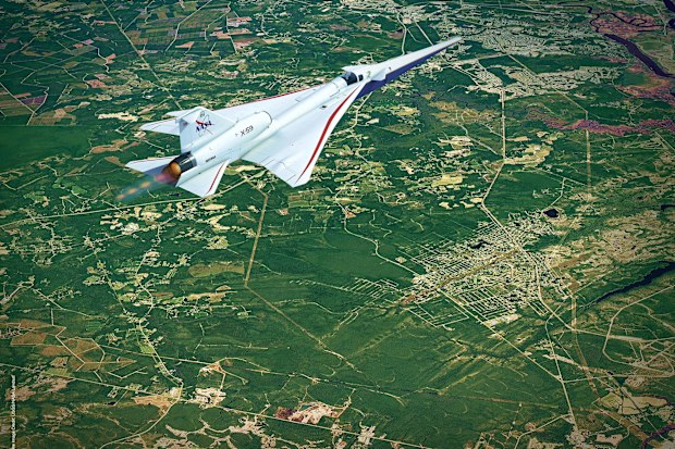 How the X-59 could look in flight.