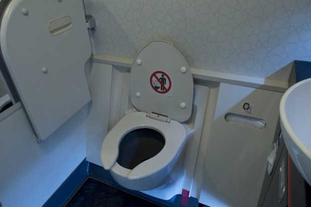 Airplane toilet